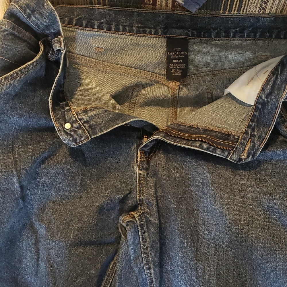 Faded Glory Men's Medium Blue Relaxed Jeans